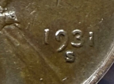 1931 S SAN FRANCISCO RARE SEMI KEY DATE LINCOLN WHEAT PENNY CENT PCGS GRADE XF40 - Image 1 of 4