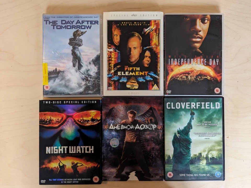 DVDs : The Fifth Element | Independence Day | Cloverfield | Night Watch | + More - Image 1 of 1