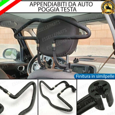 APPENDIABITI PORTA GIACCA FIAT PUNTO MK2 GRUCCIA ANTISCIVOLO PER POGGIATESTA - Immagine 1 di 4