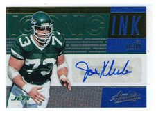 2018 Panini Absolute Joe Klecko Spectrum Blue Iconic Ink Auto Jets