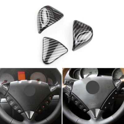 Cubierta de volante con textura de carbono ABS para Porsche Cayenne 2006-2009 2010 Foto 1 de 4