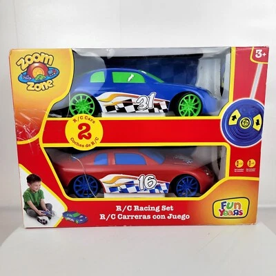 Zoom Zone Remote Control Racing Set 2 Cars By Fun Zone New in Box NIB - Image 1 of 4