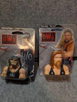 Vintage NWO Squeezies Key Chain Kevin Nash Big Sexy Hollywood Hulk Hogan NOS - Image 1 of 4