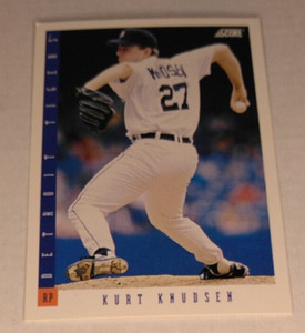 1993 Score Baseball Card #264 Kurt Knudsen Detroit Tigers