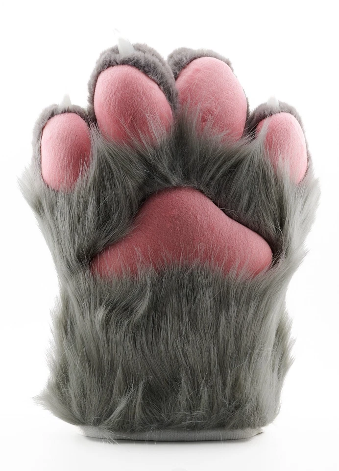 Лапа перчатки меховой меховой костюм кот волк собака лиса лапы костюм для Хэллоуина - ПРОДАВЕЦ ИЗ США - Изображение 1 из 4