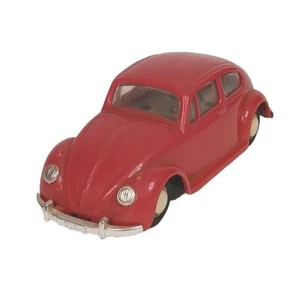 DUX Volkswagon Beetle Wind-Up Diecast Toy (Tested) Vintage Red Germany - Picture 1 of 10