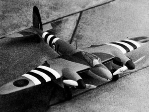DH Mosquito FB Mk VI C/L 38" Wingspan RC Model Airplane Printed Plans &Templates - Picture 1 of 2