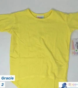 Lularoe Kids Gracie Talla 2 Nuevo Amarillo Liso - Imagen 1 de 1