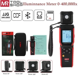 UNI-T UT382A Bluetooth Digital Illuminance Meter Luxmeter 400000Lx JJG CCF APP C - Picture 1 of 14