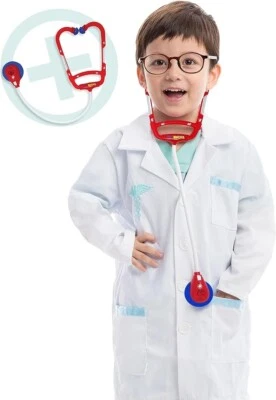 Spooktacular Creations Jr. Conjunto de Disfraz Doctor Lab Coat Deluxe Niños MEDIANO (8-10) Foto 1 de 4