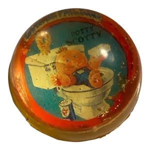 Vintage Garbage Pail Kids Hi-Bounce Ball Charred Chad & Potty Scotty - Picture 1 of 3