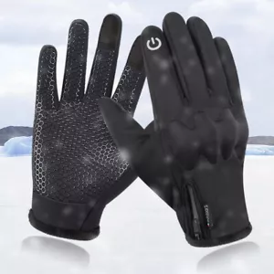 Guanti termici invernali antivento touchscreen antiscivolo per corsa ciclismo - Foto 1 di 13