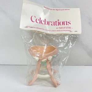Vintage Celebrations By Silversti in Baby crib Doll House Baby Room 2.5” - Picture 1 of 5