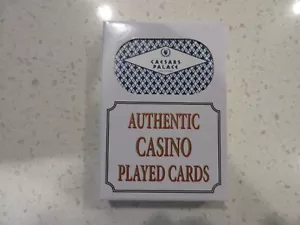 Caesars Palace Casino BLUE DIA Las Vegas Deck of Playing Cards + FREE Poker Chip - Picture 1 of 9