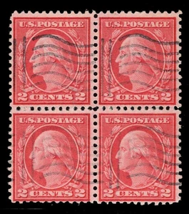 MOMEN: US STAMPS #546 BLOCK USED PSE CERT LOT #86057 - Picture 1 of 3
