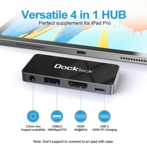 USB-C Hub Adapter für iPad Pro/Air/Mini: 4K HDMI, 100W PD, USB, Kopfhöreranschluss - Bild 1 von 8