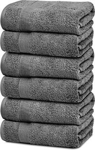 White Classic Resort Collection Soft Hand Towels | 16x27 Luxury Hotel Plush & Ab