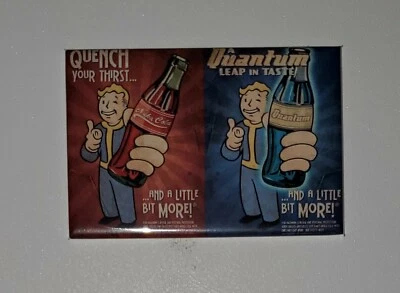 Магнит на холодильник Fallout Vault boy ps4 xbox Nuka Cola 2 дюйма x 3 дюйма - Изображение 1 из 2