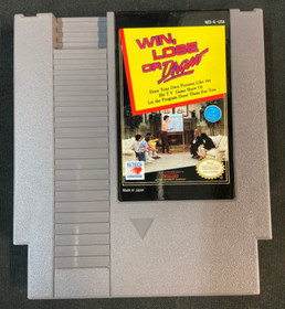 NINTENDO NES WIN LOSE OR DRAW USED GAME UNTESTED