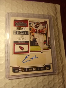 Elijah Higgins 2023 Panini Contenders Rookie Ticket Auto #286 RC Cardinals  - Picture 1 of 5