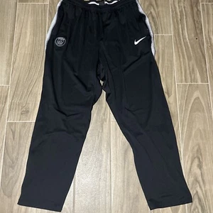 Nike PSG Paris Saint-Germain Mens XXL Dri Fit Track Pants Black Pants Drill - Picture 1 of 12
