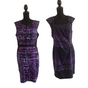Jacqui-e Womens Size 16 Dress x 2 Pencil Dresses Multicoloured Read Listing Size - Picture 1 of 19