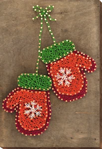 DIY String Art Creative Kit "Mittens" 8.3"x11.8" / 21.0x30.0 cm - Picture 1 of 7