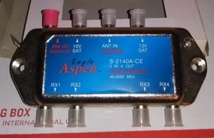 EAGLE ASPEN S-2140A-CE 3 EN 4 SALIDAS MULTIINTERRUPTOR AMPLIFICADO 40-2050 MHz 2140 G-16 - Imagen 1 de 2