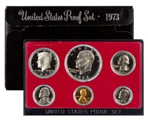 1973-S Clad Proof Set U.S. Mint Original Government Packaging OGP - Picture 1 of 1