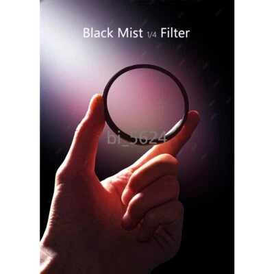 FX Black Diffusion 1/4 Filter Mist Cinematic Dreamy Effect 52 58 67 77 82mm - Image 1 of 4
