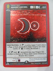 Metazoo Wilderness 1ª Edición - MIDNIGHT LAKE SIGIL 33/165 - Holo Completo - ¡COMO NUEVO! - Imagen 1 de 3