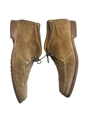 Men's Gordon Rush Tan Suede Ankle Boots size 12 made in Italy - Image 1 of 4