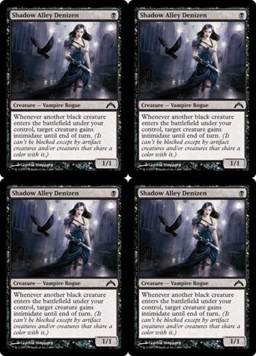 MTG - 4x SHADOW ALLEY DENIZEN - Gatecrash (C) - Image 1 of 1