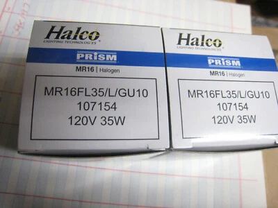 2 yes 2 Halco MR16FL35/L/GU10 107154 120V 35W - Image 1 of 4