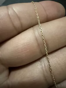 14k Real Solid YELLOW Gold Cable Bracelets for Women, Adjustable 6”-7” - Picture 1 of 11