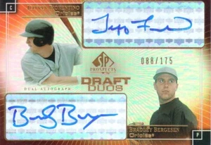 2004 SP Prospects Draft Duos Dual Autographs #FB Jeff Fiorentino/Brad Bergesen - Picture 1 of 2