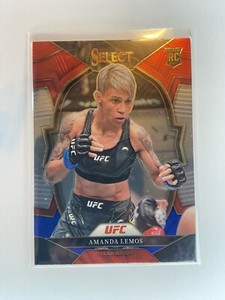 2023 Panini Select UFC #68 Amanda Lemos Red Blue Concourse RC Rookie