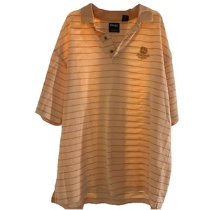 Ping Collection Golf Polo Pfirsich Streifen Mercerisierte Baumwolle Polyester Mischung XL - Bild 1 von 8