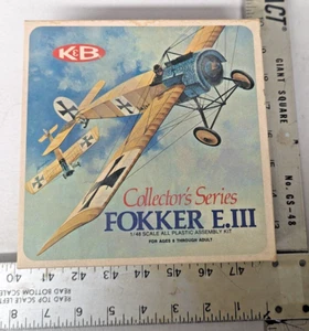 Kit Modelo Fokker E.III Serie Coleccionista K&B Nueva Caja Abierta #1134-170 - Imagen 1 de 3