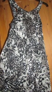 ladies beautiful black/brown/cream maxi dress with smocking from TU size 18 - Picture 1 of 5