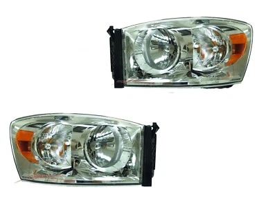 For 2007-2008 Dodge Ram 1500/2500/3500/4000 Headlight Driver & Passenger Side - Image 1 of 3