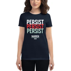 Elizabeth Warren Persist 2020 Women's Short Sleeve T-shirt - Picture 1 of 6