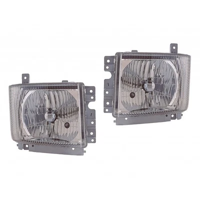 Par de faros delanteros para GMC W3500/W4500/W5500HD 2007-2011 pasajero y conductor Foto 1 de 4