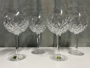 Set Of 4 Waterford Crystal Pallas Balloon Wine Hocks Glasses W Tags MINT 8” - Picture 1 of 8