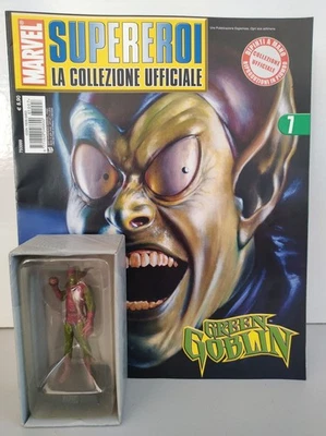 MARVEL LA COLLEZIONE UFFICIALE N° 7 GREEN GOBLIN STATUETTA + FASCICOLO EAGLEMOSS - Immagine 1 di 4