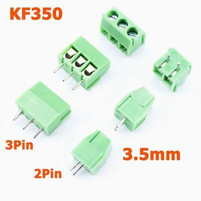KF350 Leiterplattenmontage Schraubklemme Steckverbinder 3,5mm Rastermaß 2/3Pin - Bild 1 von 4