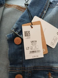 M&Co Denim Jacket 16 New. - Picture 1 of 5