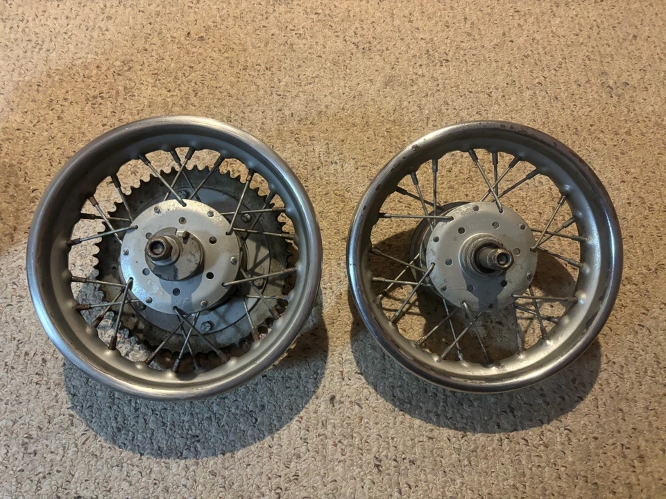 "Minibike Rupp 10"" llanta delantera y trasera con ejes de buje y espaciadores" Foto 1 de 4