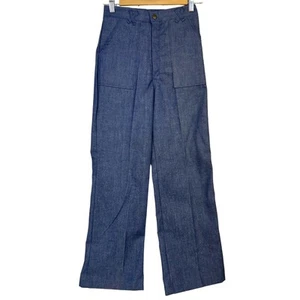Chatterbox Vintage Bellbottom Jeans Kids Size 14 NEW Deadstock Blue Denim 70s - Picture 1 of 10