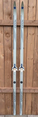 INTERESTING Vintage Great Snow Skis Vintage Measures 81" Long GRAY BLACK Finish - Image 1 of 4